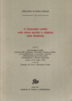 Il Venerabile Lentini nella storia sociale e religiosa della Basilicata