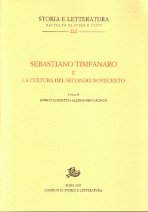 Sebastiano Timpanaro e la cultura del secondo Novecento