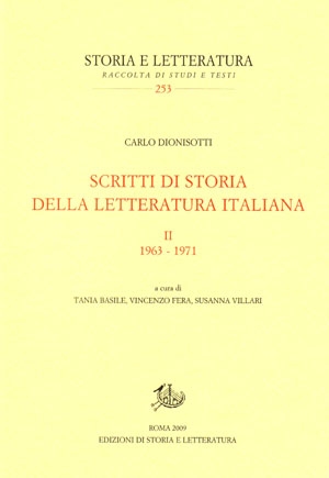 Scritti di storia della letteratura italiana. II - Edizioni di