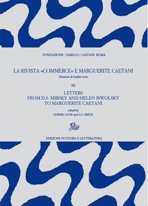 copertina di La rivista «Commerce» e Marguerite Caetani. III