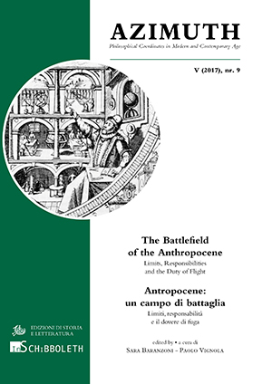 copertina di Azimuth. Philosophical Coordinates in Modern and Contemporary Age, V (2017), nr. 9