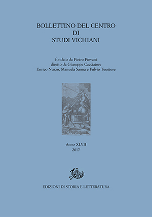 copertina di Bollettino del Centro di Studi Vichiani 47
