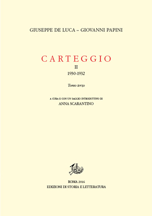 copertina di Carteggio. II.3