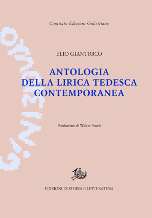 copertina di Antologia della lirica tedesca contemporanea