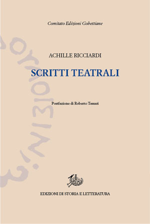 copertina di Scritti teatrali