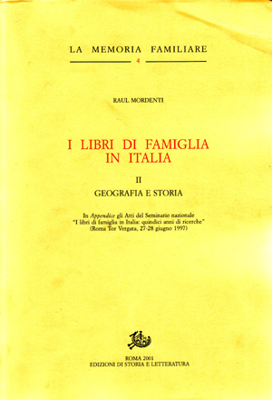 copertina di I libri di famiglia in Italia. II