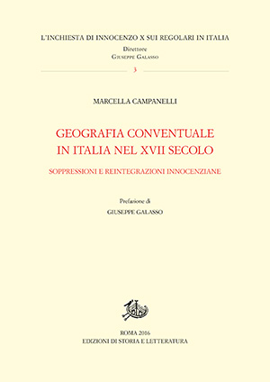 copertina di Geografia conventuale in Italia nel XVII secolo
