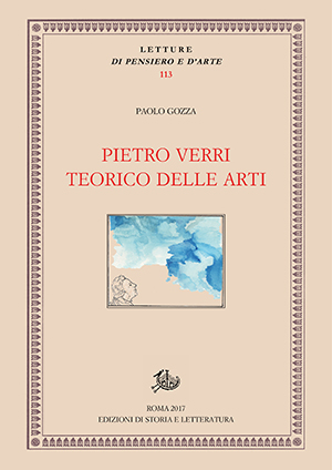 copertina di Pietro Verri teorico delle arti