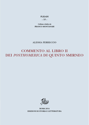 copertina di Commento al libro II dei Posthomerica di Quinto Smirneo