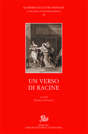 copertina di Un verso di Racine