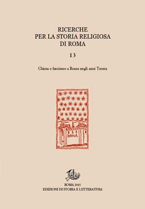 copertina di Ricerche per la storia religiosa di Roma, 13