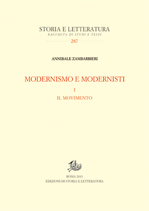 copertina di Modernismo e modernisti. I.