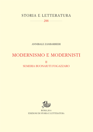 copertina di Modernismo e modernisti. II.