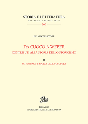 copertina di Da Cuoco a Weber. Contributi alla storia dello storicismo.II