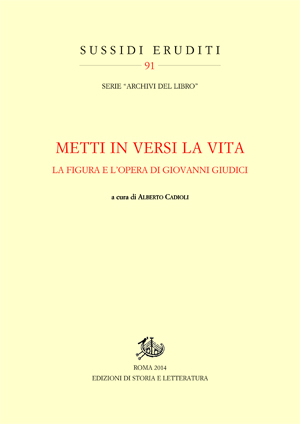 copertina di Metti in versi la vita