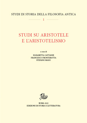 copertina di Studi su Aristotele e l’aristotelismo