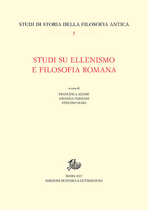 copertina di Studi su ellenismo e filosofia romana