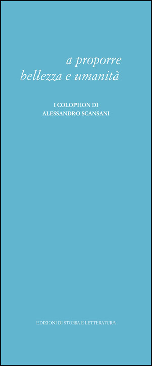 copertina di A proporre bellezza e umanità