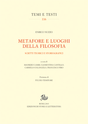 copertina di Metafore e luoghi della filosofia