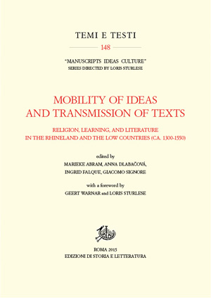 copertina di Mobility of Ideas and Transmission of Texts