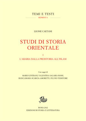 copertina di Studi di storia orientale. I.