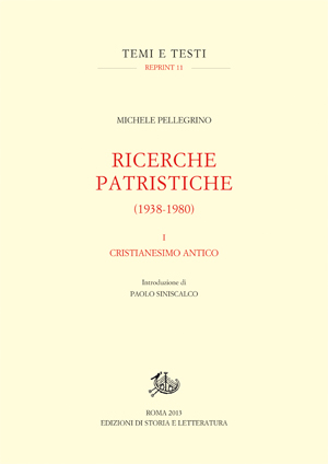 copertina di Ricerche patristiche (1938-1980). I.