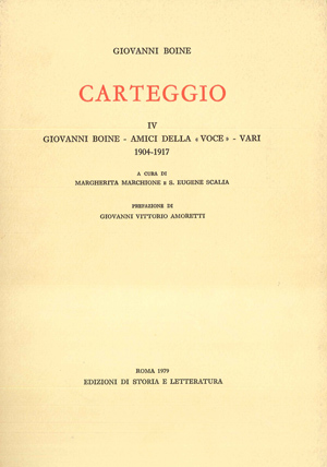 copertina di Carteggio