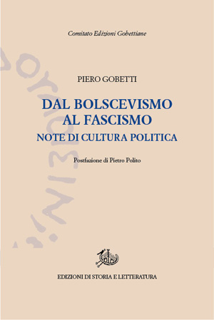 copertina di Dal bolscevismo al fascismo