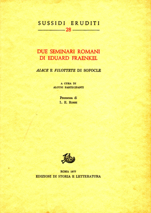 copertina di Due seminari romani