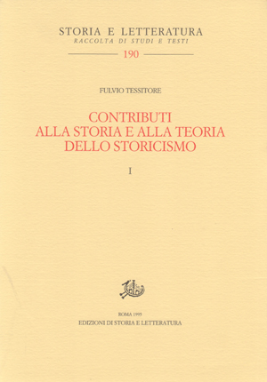 coperitna di Contributi alla storia e alla teoria dello storicismo. I, II