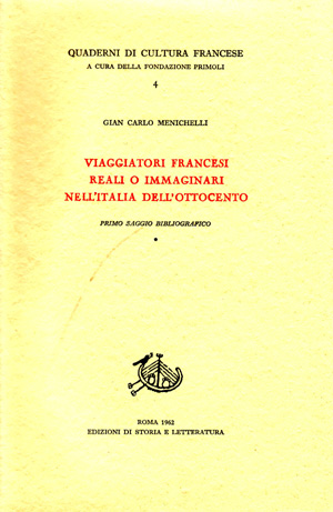 copertina di Viaggiatori francesi reali o immaginari nell’Italia dell’Ottocento