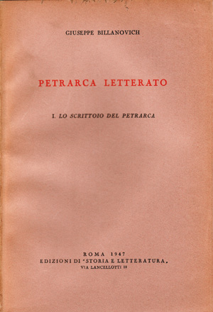 copertina di Petrarca letterato