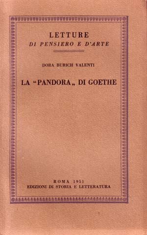 copertina di La «Pandora» di Goethe