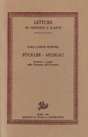 copertina di Pückler-Muskau letterato e dandy nella Germania dell’Ottocento