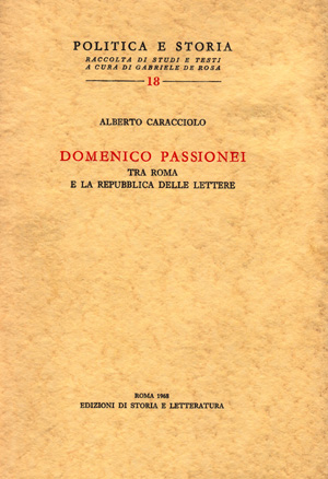 copertina di Domenico Passionei tra Roma e la repubblica delle lettere