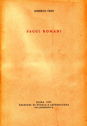 copertina di Saggi romani