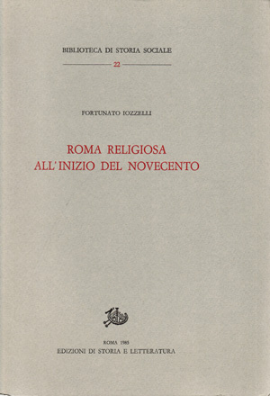 copertina di Roma religiosa all’inizio del Novecento