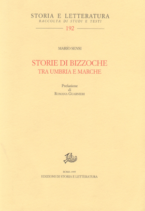 copertina di Storie di bizzoche tra Umbria e Marche