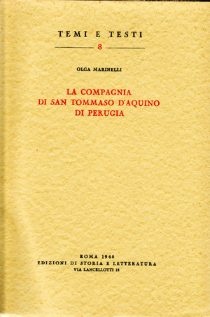 copertina di La Compagnia di san Tommaso d’Aquino di Perugia