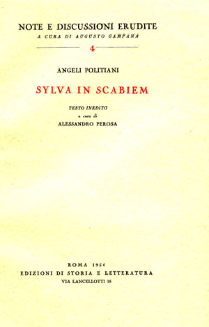 copertina di Sylva in scabiem
