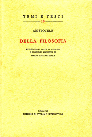 copertina di Della Filosofia