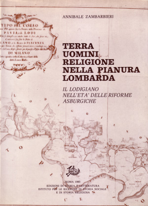 copertina di Terra uomini religione nella pianura lombarda