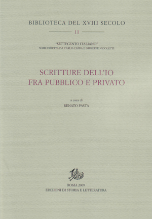 copertina di Scritture dell’io fra pubblico e privato
