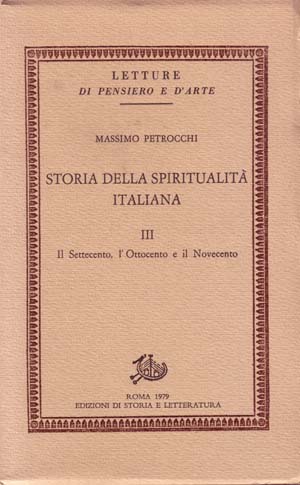 copertina di Storia della spiritualità italiana III