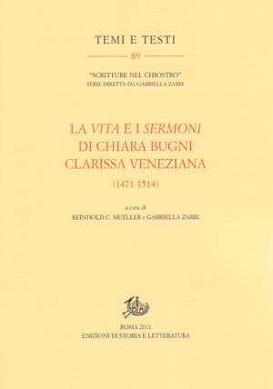 copertina di La Vita e i Sermoni di Chiara Bugni clarissa veneziana