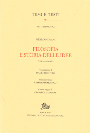 copertina di Filosofia e storia delle idee