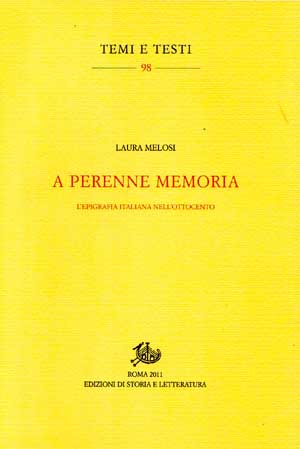 copertina di A perenne memoria