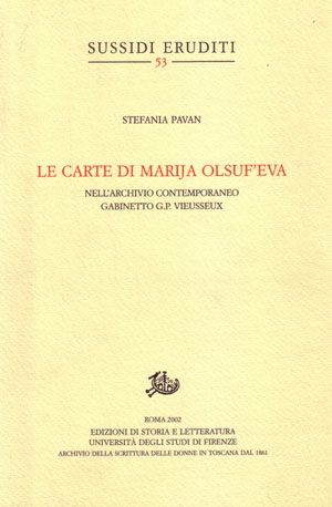 copertina di Le carte di Marija Olsuf’eva