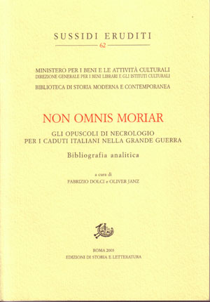copertina di Non omnis moriar
