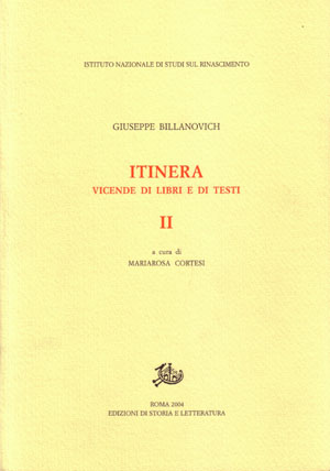 copertina di Itinera